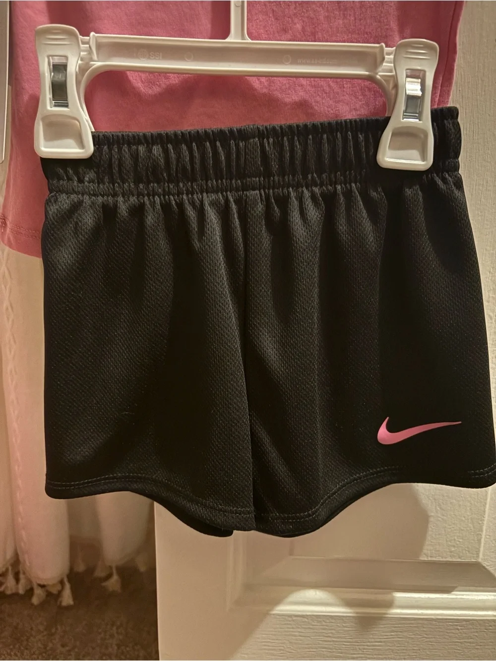 Nike Pink Short-Sleeve Logo Tee for Kids